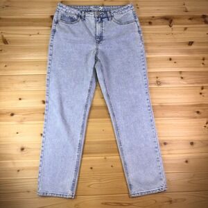 Seven 7 Jeans Womens 10 Slim Straight Leg High Rise Light Wash Denim Blue Jeans